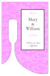 Customized Magnolia Bottom's Up Rectangle Wine Wedding Label